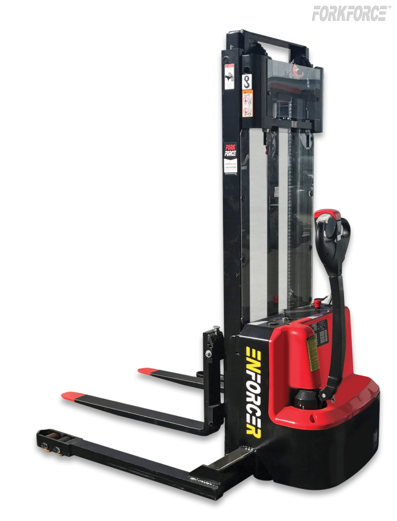 Enforcer 1.2T Electric Walkie Straddle Stacker